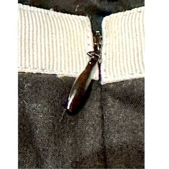 Black & White Skirt with Pom Pom Fringe Hem ~ Ann Taylor Loft - Picture 6 of 8